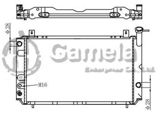 6191419077-T - Radiator-for-NISSAN-PULSAR-SENTRA-L4-1-6-86-91-MT