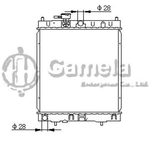 6191419082-T - Radiator-for-NISSAN-MARCH-II-16V-1-0-1-5D-92-03-MT-NISSENS-62954-OEM-2141097B15