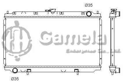 6191419084-T - Radiator-for-NISSAN-PRIMERA-P11-16V-2-0D-96-02-MT-NISSENS-62923A-OEM-214102F600