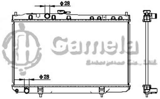 6191419097-T - Radiator-for-NISSAN-SUNNY-L4-1-6-2007-MT-OEM-2140095F00C-2140095F0F