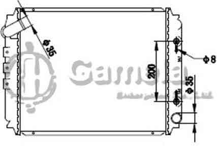 6191419133-T - Radiator-for-NISSAN-VAN-2-4L-GC22-87-88-AT-OEM-21460G5401-DPI-219