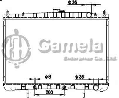 6191419138-T - Radiator-for-NISSAN-CEDRIC-J30-AT-OEM-21460OP000-21460M2510