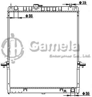 6191419174-T - Radiator-for-NISSAN-SAFARI-07-MT