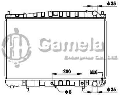 6191419187-T - Radiator-for-NISSAN-LAUREL-SC34-93-AT-OEM-2146081T00-2146081T01