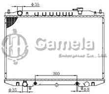 6191419246-T - Radiator-for-NISSAN-BD22-TD27-AT