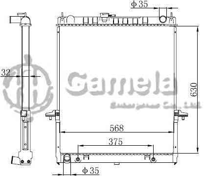 6191419256-T - Radiator-for-NISSAN-AT