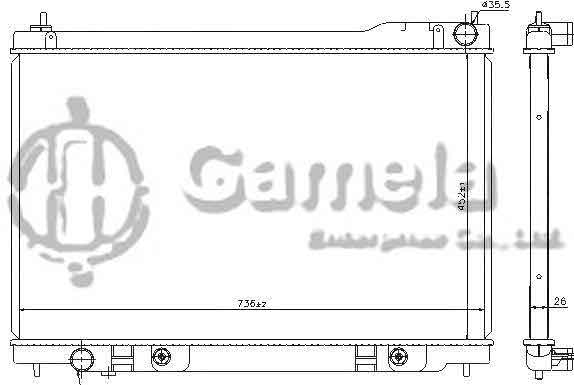 6191419265-T - Radiator-for-NISSAN-AT