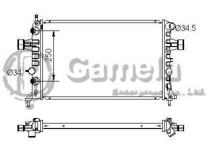 6191516009-T - Radiator-for-OPEL-ASTRA-G-ZAFIRA-A-16V-1-6-1-8-2-2i-1998-AT-NISSENS-63246A-OEM-9193265-1300257-1300196-09119482