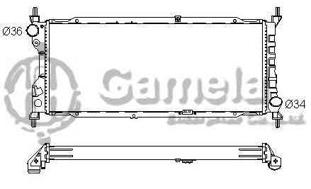 6191516014-T - Radiator-for-OPEL-COMBO-CORSA-B-1-5D-DT-1-7D-93-01-MT-NISSENS-63286A-OEM-1300151-90410049