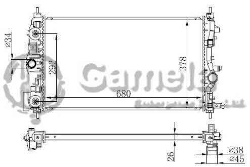 6191516020-T - Radiator-for-OPEL-ASTRA-J-2-0-CDTI-09-AT-NISSENS-630723-OEM-13310787-1300305