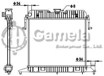 6191516030-T - Radiator-for-OPEL-OMEGA-A-1-8-86-94-MT-NISSENS-63040-OEM-1300010-90231318-3090318