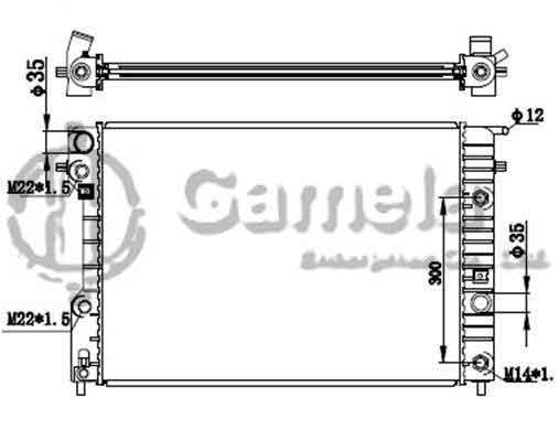 6191516039-T - Radiator-for-OPEL-OMEGA-B-94-03-AT-NISSENS-63072A-OEM-1300165-52463045-52463046-6302007-52464745