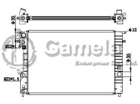 6191516040-T - Radiator-for-OPEL-OMEGA-B-94-03-MT