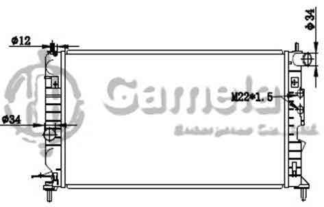 6191516043-T - Radiator-for-OPEL-VECTRA-B-1-6-95-03-MT-NISSENS-630121-OEM-1300180-1300185-1300242-524790981-52492109