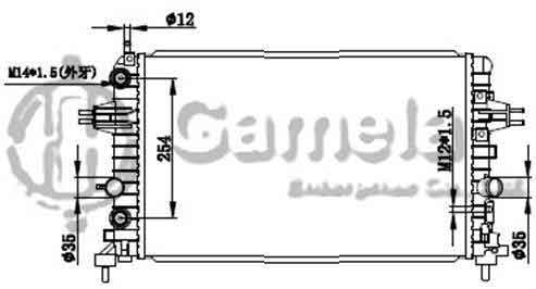 6191516063-T - Radiator-for-OPEL-ASTRA-H-1-4-1-8-04-AT