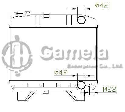 6191607006-T - Radiator-for-PEUGEOT-504-68-1-8-2-0-G-XM7-MT-NISSENS-63470-OEM-1300B0