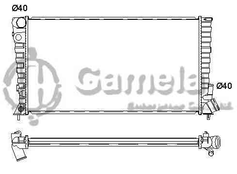 6191607009-T - Radiator-for-PEUGEOT-306-PARTNERD-1-8-1-9-2-0-93-02-MT-NISSENS-61315-OEM-133041-1331ZT-1331EQ-1330C9-133055-1331CW