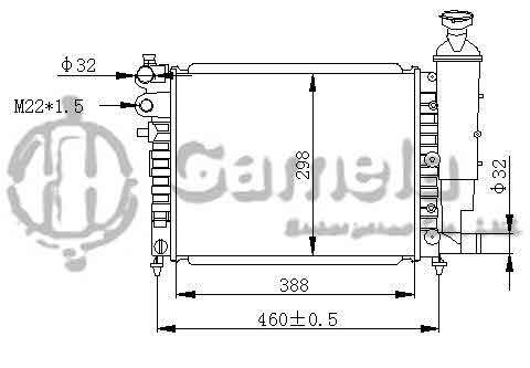 6191607014-T - Radiator-for-PEUGEOT-1-6-96-1-0i-954-TU9M-96-MT-OEM-1301SQ-1301SR-1301SW-1301TA