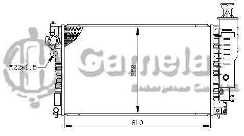 6191607022-T - Radiator-for-PEUGEOT-405-1-4-92-MT-NISSENS-63528-OEM-1301G3-1301JQ