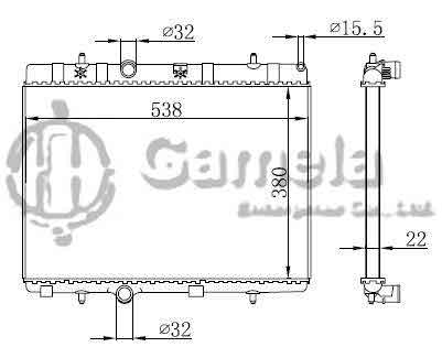 6191607026-T - Radiator-for-PEUGEOT-CITROEN-C3-09-MT-NISSENS-636007-OEM-1330P9