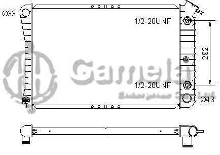 6191620017-T - Radiator-for-PONTIAC-BONNEVILLE-V6-3-8-88-99-AT-OEM-52450284-52450285-DPI-1202