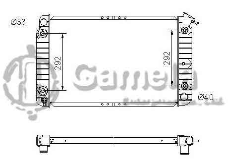 6191620018-T - Radiator-for-PONTIAC-BONNEVILLE-V6-3-8-89-99-AT-NISSENS-69119A-OEM-52463454-52455642-52459785-52459786-DPI-1203-1035