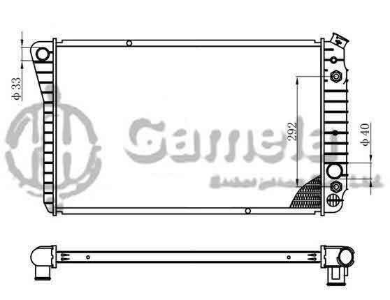 6191620027-T - Radiator-for-PONTIAC-FIREBIRD-V6-V8-3-8-5-0-5-7-82-92-AT-NISSENS-67600A-OEM-3047198-3048699-52453813-3055265-3048699-DPI-951