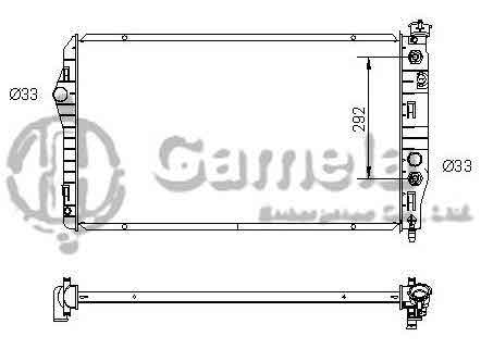 6191620028-T - Radiator-for-PONTIAC-FIREBIRD-V8-5-7-93-02-AT-NISSENS-60922-OEM-52458219-52458220-52466003-52472602-52471357-DPI-1486