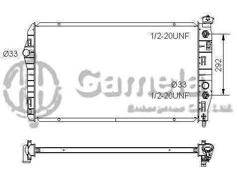 6191620029-T - Radiator-for-PONTIAC-FIREBIRD-V6-3-4-3-8-93-02-AT-OEM-52452847-52452848-52470329-52486939-DPI-1485