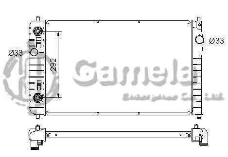 6191620035-T - Radiator-for-PONTIAC-SUNFIRE-L4-2-2-02-05-AT-OEM-22661209-DPI-2518