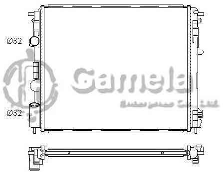 6191814007-T - Radiator-for-RENAULT-CLIO-KANGOO-NS-KUBISTAR-1-2i-97-MT