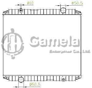 6191814008-T - Radiator-for-RENAULT-MAGNUM-390-90-D-MIDR-MT-NISSENS-63775-OEM-5010315369