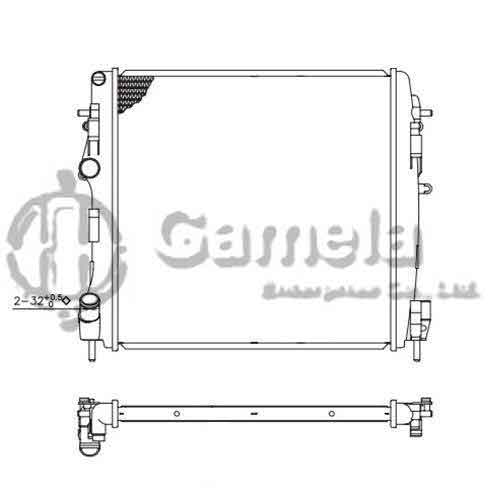 6191814025-T - Radiator-for-RENAULT-KANGOO-16V1-6i-1-9DC-i1998-2003-MT-NISSENS-63762-OEM-8200072713-8200072712-8200240818