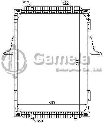 6191814033-T - Radiator-for-RENAULT-TRUCKS-PRMIUM-96-MT-NISSENS-67244A-OEM-5001856788-5010315842-5001856790-5001858489-5010315764