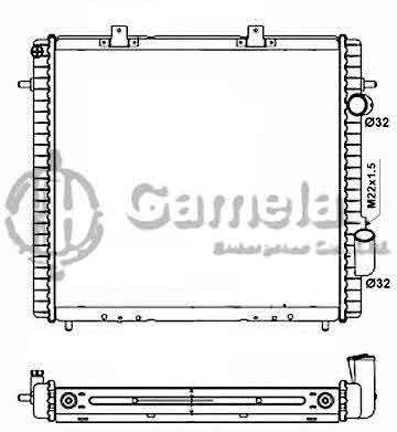 6191814035-T - Radiator-for-RENAULT-EXPRESS-BOX-1-5-85-98-MT-NISSENS-63947-OEM-6006000712