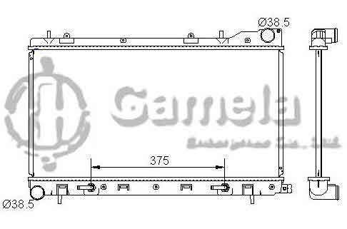 6191902005-T - Radiator-for-SUBARU-FORESTER-H4-2-5-04-05-AT-NISSENS-67712-OEM-45111SA010-45111SA021-45111SA150-45111SA020-DPI-2812