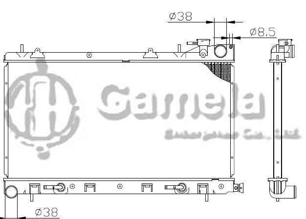 6191902029-T - Radiator-for-SUBARU-FORESTER-AT