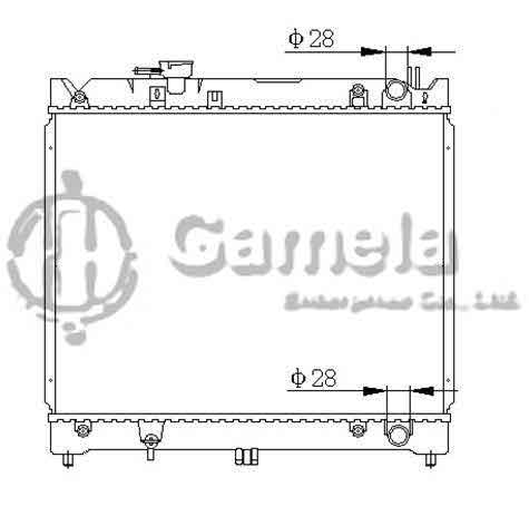 6191926012-T - Radiator-for-SUZUKI-SIDEKICK-GEO-TRACKER-L4-1-6-96-98-MT