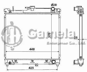 6191926023-T - Radiator-for-SUZUKI-JIMNY-16V-1-3-98-MT-NISSENS-64162-OEM-1770080A00-1770081A00-1770082A00