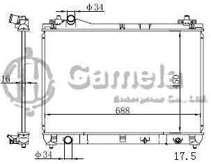 6191926032-T - Radiator-for-SUZUKI-GRAND-ESCUDO-II-1-9-05-MT-NISSENS-64201-OEM-1770067J00