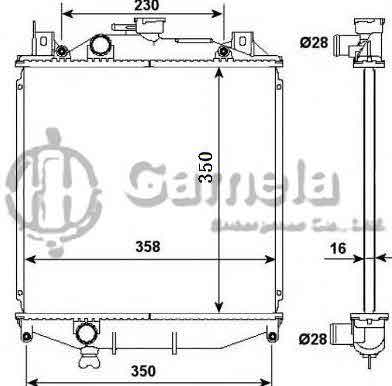 6191926039-T - Radiator-for-SUZUKI-SWIFT-II-HATCHBACK-1-0-89-04-MT-NISSENS-611001-OEM-1770060B22-1770060820