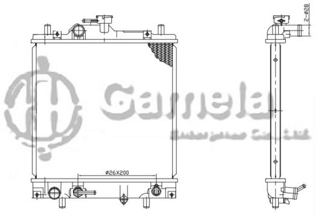 6191926045-T - Radiator-for-SUZUKI-GEO-Metro-L3-L4-1-0-1-3-95-97-AT-OEM-91173911-91173912-HDO5AC05-DPI-1732