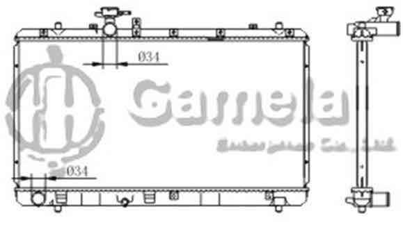 6191926052-T - Radiator-for-SUZUKI-SX4-1-6-06-MT-OEM-1770079J00-1770080JB0