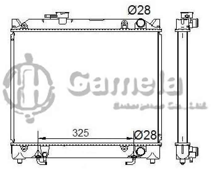 6191926053-T - Radiator-for-SUZUKI-X-90-L4-1-6-96-98-AT-DPI-1330-1118