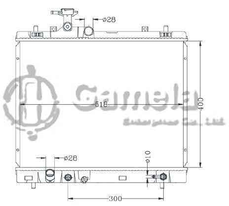 6191926055-T - Radiator-for-SUZUKI-TIGER-2012-AT