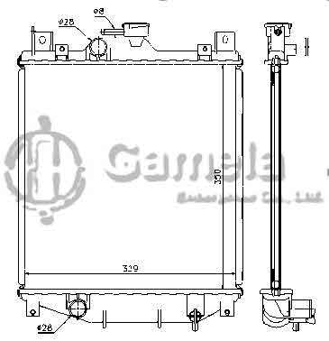 6191926059-T - Radiator-for-SUZUKI-SWIFT-II-Hatchback-MT-NISSENS-64173A-OEM-1770060B22