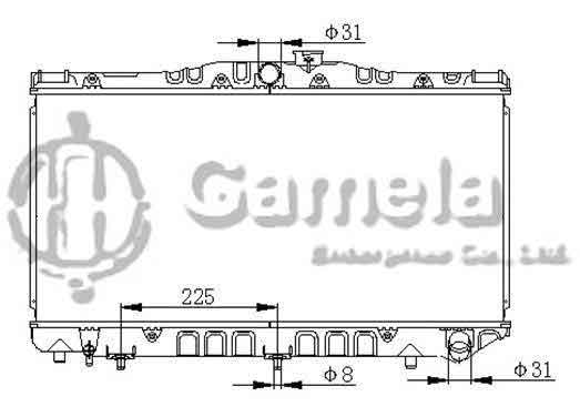 6192025004-T - Radiator-for-TOYOTA-CAMRY-L4-2-0-83-86-AT-NISSENS-64870-OEM-1640063040-1640063080-1640063120-1641063040-DPI-932