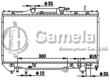 6192025017-T - Radiator-for-TOYOTA-CARINA-ST191-92-97-AT-NISSENS-64802A-OEM-1640074790