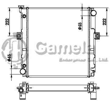 6192025024-T - Radiator-for-TOYOTA-CAMRY-SOLARA-L4-2-4-02-08-06-11-AT-NISSENS-646351-OEM-16400OH030-16400OH030-DPI-2436