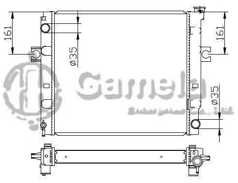 6192025027-T - Radiator-for-TOYOTA-LIFT-Cha-Che-MT